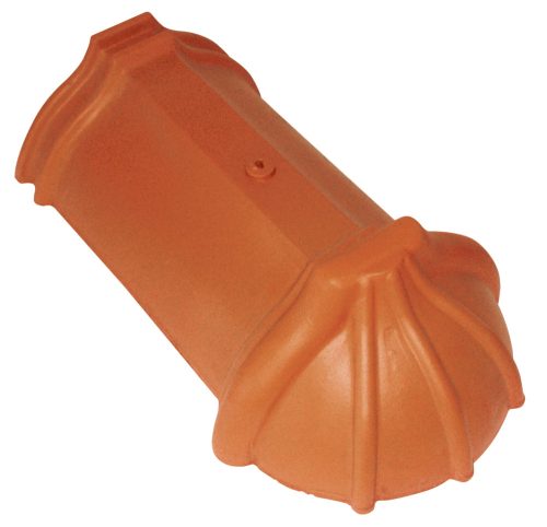 Tondach Hornyolt kezdő gerinccserép,rögzítővel, 17 cm, téglavörös