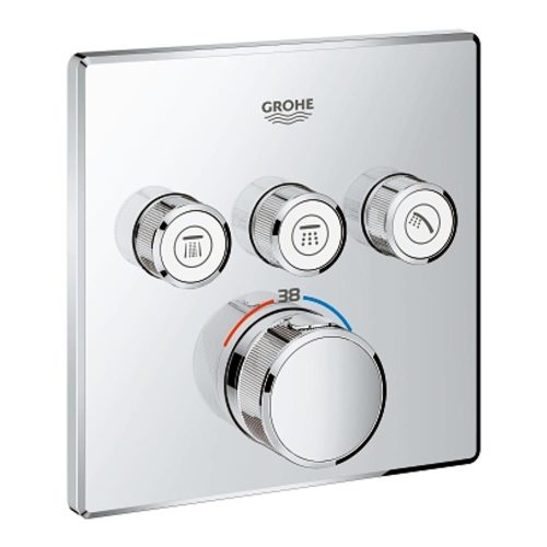 Grohe Smartcontrol falsík alatti termosztát, alaptest nélkül, króm, 29126000