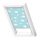 Velux fényzáró roló, DKL FK06, 66x118 cm, 4660S kék égbolt