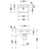 Duravit Starck 3 Mosdó 60x45cm túlfolyóval csaplyukkal 0300600000