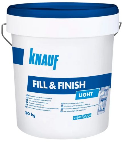 Knauf Fill Finish Light készre kevert glett 20 kg, 33 db/rkl