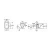 Roca Debba Rimless Round mélyöblítésű fali WC, A346998000