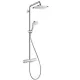 Hansgrohe Croma E 280 Showerpipe termosztátos zuhanyrendszer, króm, 27630000
