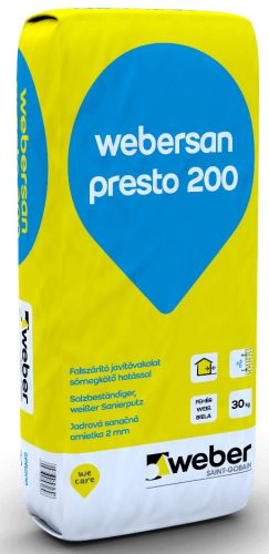 Weber San Presto 200 falszárító vakolat spr200 30 kg
