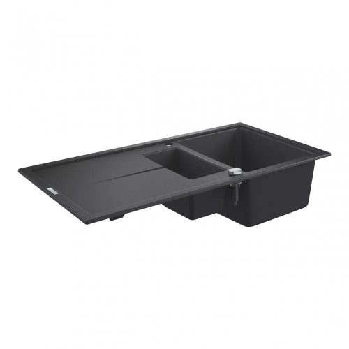 Grohe K400 műgránit mosogatótálca, 1 medencés, csepptálcával, gyümölcsmosóval, 100x50cm, antrac