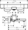 Hansgrohe Ecostat E termosztátos kádcsaptelep, zuhanyszett nélkül, króm, 15774000