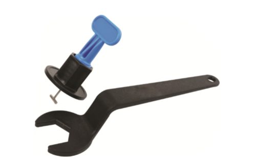 Bautool lapszintező laplerakó készlet (50 db T elem, 1 db kulcs)