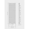 HSK Line Plus design radiátor 60x122cm, fehér, U8086122.173