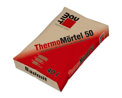 Baumit ThermoMörtel 50 hőszigetelő falazóhabarcs, 40 l