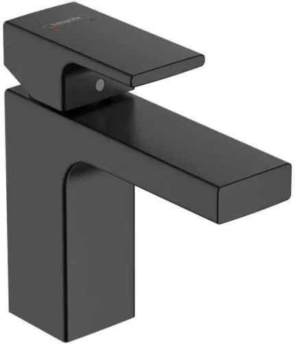 Hansgrohe Vernis Shape 100 egykaros mosdócsaptelep automata lefolyó-garnitúrával, matt fekete