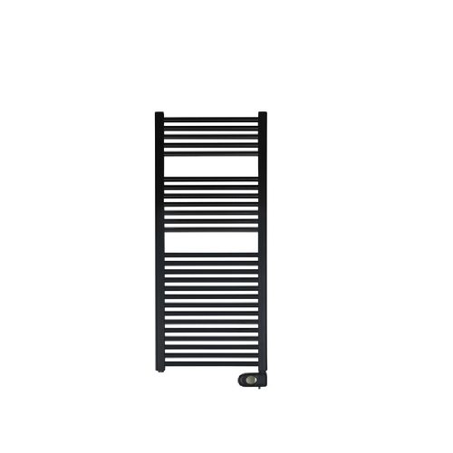 Zehnder Aura fürdőszobai elektromos radiátor 500x1200mm matt fekete, PBEZ-120-50/MQ