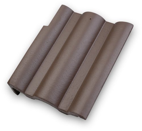 Újház Toscana Lux Matt beton szegélycserép bal barna