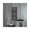 Zehnder Aura fürdőszobai radiátor 400x800mm, matt fekete, PBEBZ-080-40/MQ