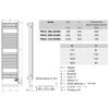 Zehnder Aura fürdőszobai radiátor 400x800mm, matt fekete, PBEBZ-080-40/MQ