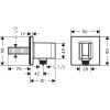 Hansgrohe Fixfit E fali csatlakozó zuhanytartóval, Króm 26889000