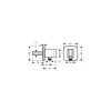 Hansgrohe Fixfit Q fali csatlakozó zuhanytartóval, Króm 26887000
