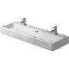 Duravit Vero Mosdó 120x47cm túlfolyóval 2 csaplyukkal 0454120024