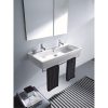 Duravit Vero Mosdó 120x47cm túlfolyóval 2 csaplyukkal 0454120024