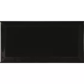 Vilar Metro Nero Brillo Biselado 10x20 cm falicsempe