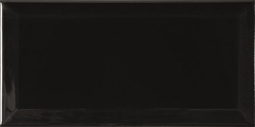 Vilar Metro Nero Brillo Biselado 10x20 cm falicsempe