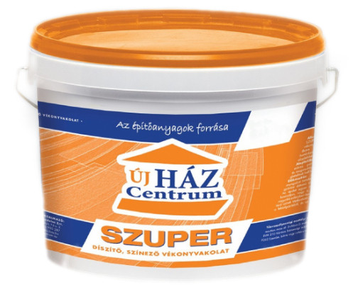 újHÁZ Szuper Vékonyvakolat, kapart 1,5 mm B1 fehér, 16 kg