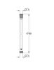 Grohe Silverflex zuhanygégecső, 1750mm, phantom black