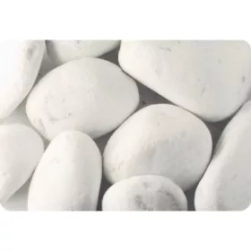   Scherf Márvány díszkavics carrarai fehér 40-60 mm 25 kg PE-zsák