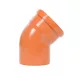Valplast KG PVC ívidom 45° D.125mm