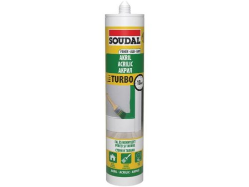 Soudal Turbo gyorskötő akril tömítő, fehér, 280ml