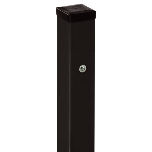 Polbram kapu oszlop 7 x 7 x 200 cm, RAL 9005, fekete