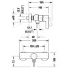 Duravit D-Neo Egykaros zuhanycsaptelep, króm DE4230000010