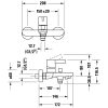 Duravit D-Neo Egykaros kádcsaptelep, króm DE5230000010