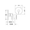 Duravit D-Neo Falsík alatti egyutas zuhanycsaptelep, króm DE4210010010