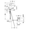 Duravit A.1 Egykaros mosdócsaptelep "S" méretben lefolyógarnitúra nélkül, króm A11010002010