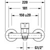 Duravit A.1 Egykaros kádcsaptelep, króm A15230001010