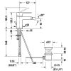 Duravit B.1 Egykaros bidécsaptelep, króm B12400001010