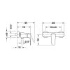 Duravit B.1 Egykaros zuhanycsaptelep, króm B14230000010
