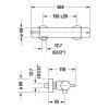 Duravit B.1 Egykaros termosztátos zuhanycsaptelep B14220000010