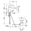 Duravit B.2 Egykaros bidécsaptelep, króm B22400001010
