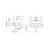 Duravit B.2 Egykaros zuhanycsaptelep, króm B24230000010