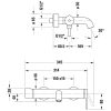 Duravit C.1 Egykaros kádcsaptelep, króm C15230000010