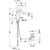Duravit Tulum egykaros bidécsaptelep, króm TU2400001010