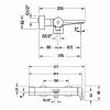 Duravit Tulum Egykaros kádcsaptelep, falsíkra szerelhető, króm TU5230000010