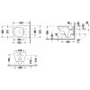 Duravit D-Neo öblítőperem nélküli Duravit Rimless fali wc szett ülőkével 45770900A1 - OUTLET