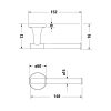 Duravit Starck T fali WC papír tartó, fedél nélküli króm, 0099371000